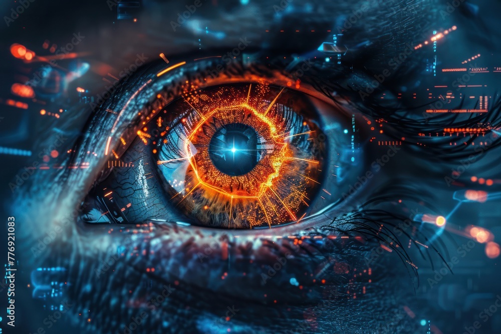 Biometric eye scan and network Biometric eye scan and network