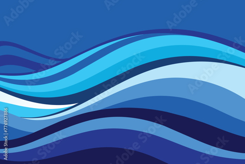 Blue Geometric Wave Background design