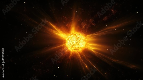 explosion exploding sun
