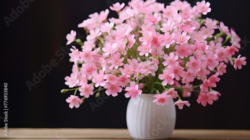 vase tiny pink flowers