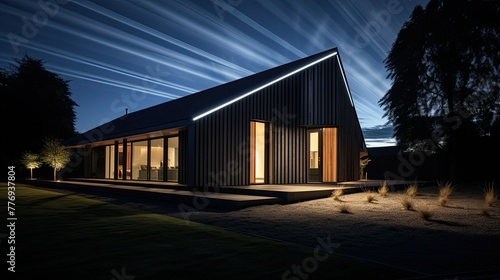 spotlight lighting house © vectorwin