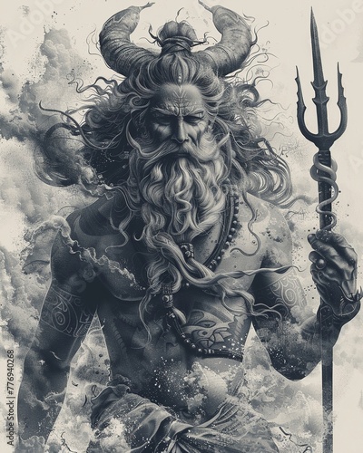 Seolleongtang, Poseidon, permaculture, mayan empire, Prophecy , illustration photo