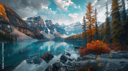 A captivating image of a stunning landscape, showcasing the beauty of nature in all its glory
