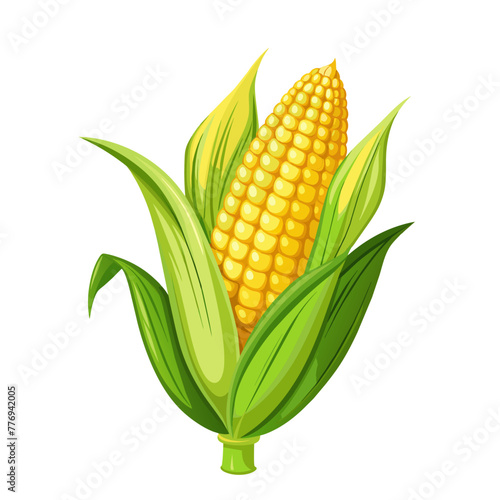 Corn On The Cob Sign Maize Emoji Icon Illustration