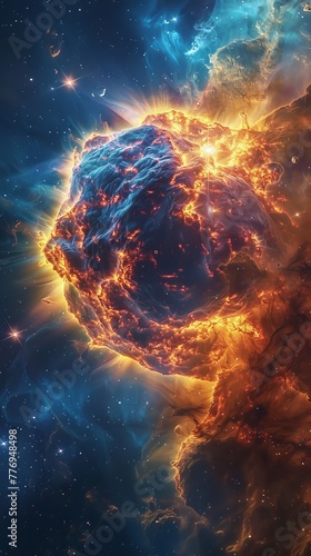 Supernova remnant Hubble telescope image photo