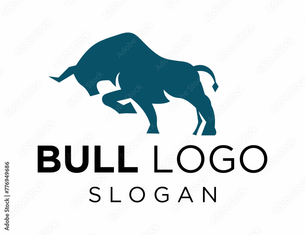 Logo design about Bull on a white background. made using the CorelDraw application. Logo design about Bull on a white background. made using the CorelDraw application.