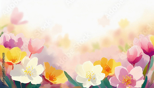a background of flowers in full bloom