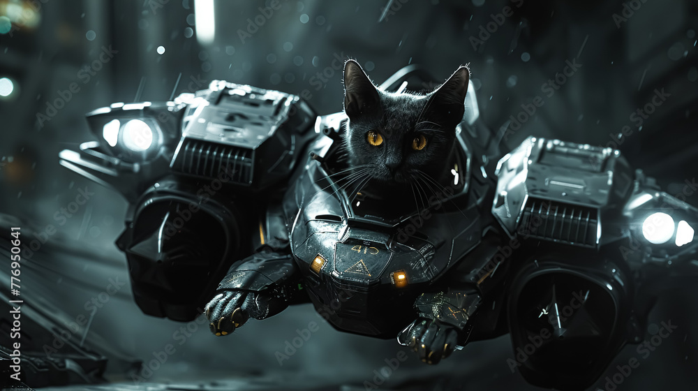 With the agility of a cat, the ninja's mobile suit gracefully maneuvers through the darkness, its movements swift and precise, captured in stunning. With the agility of a cat, the ninja's mobile suit gracefully maneuvers through the darkness, its movements swift and precise, captured in stunning.