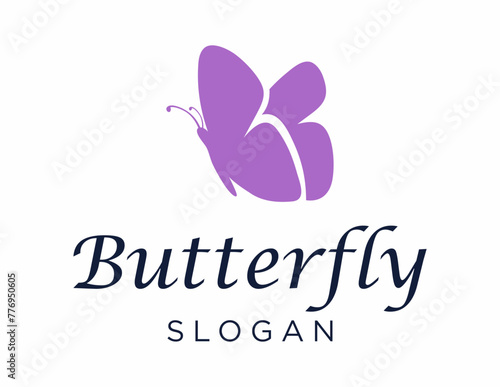 Logo design about Butterfly on a white background. made using the CorelDraw application.