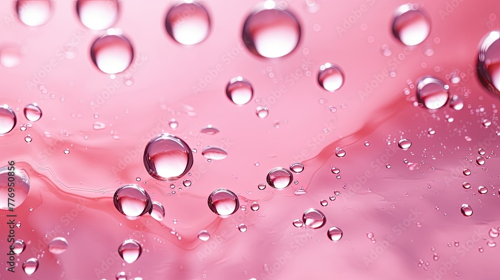 pool pink water drops