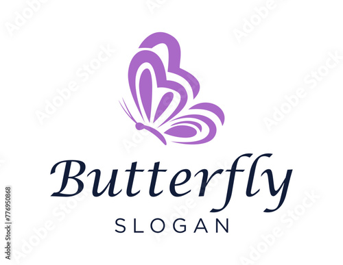Logo design about Butterfly on a white background. made using the CorelDraw application.