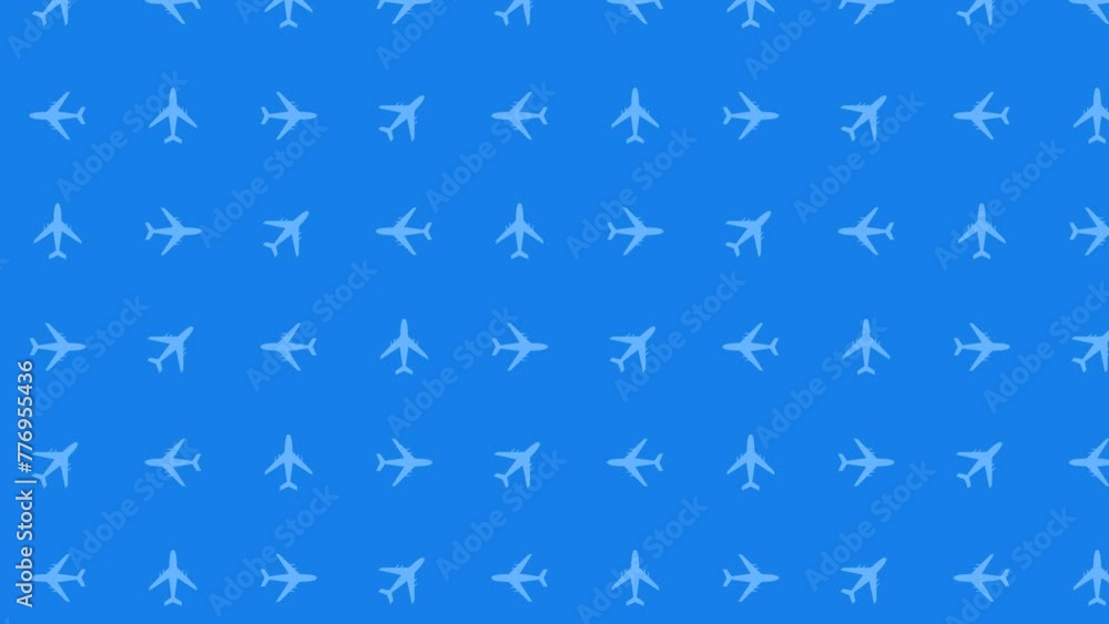 Animated airplane image as video background Animated airplane image as video background