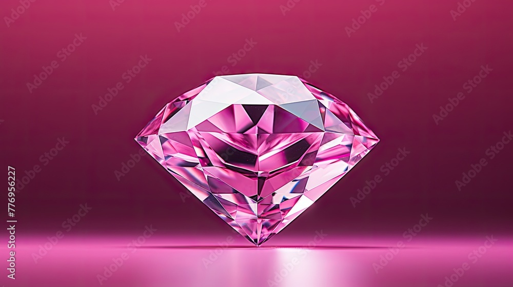 large pink background diamond