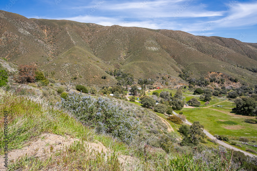 Californian hills in Julian town area