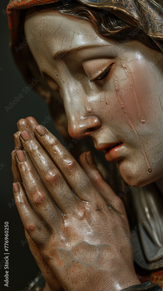 Statue of Our lady of grace virgin Mary. AI. Statue of Our lady of grace virgin Mary. AI.
