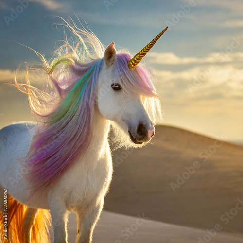 unicorn in the desert