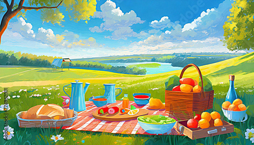 a delicious spring picnic