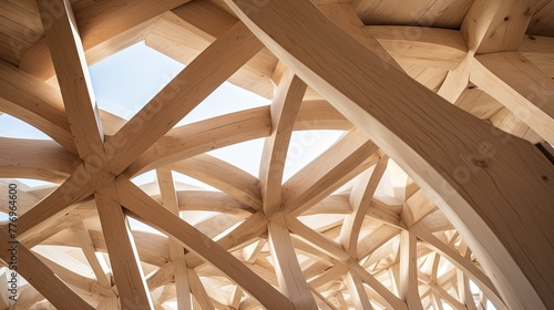 raw unfinished timber frame