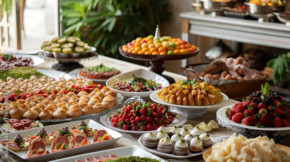Ramadan Iftar Buffet Table Setup. 2024 Concept