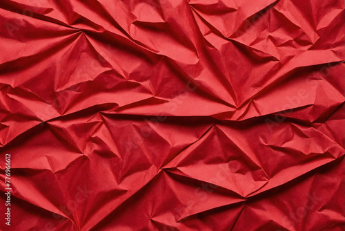 Red sheet crumpled paper textures for the background