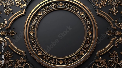 Round Ornamental Luxury Arabic Frames photo