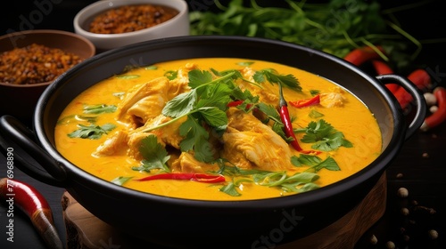 colors yellow chicken curry