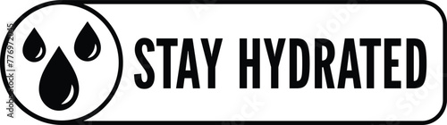 Stay hydrated icon to promote drinking water