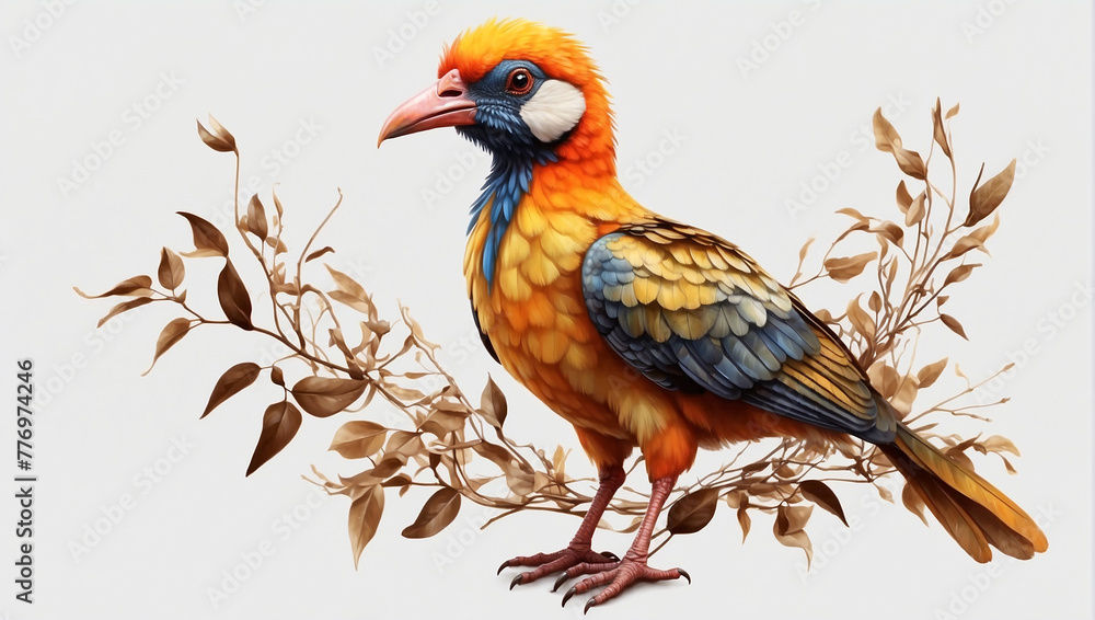 cock bird on transaprent background