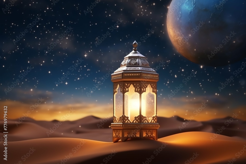 Eid mubarak and ramadan kareem greetings with islamic lantern and mosque. Eid al fitr background Eid mubarak and ramadan kareem greetings with islamic lantern and mosque. Eid al fitr background