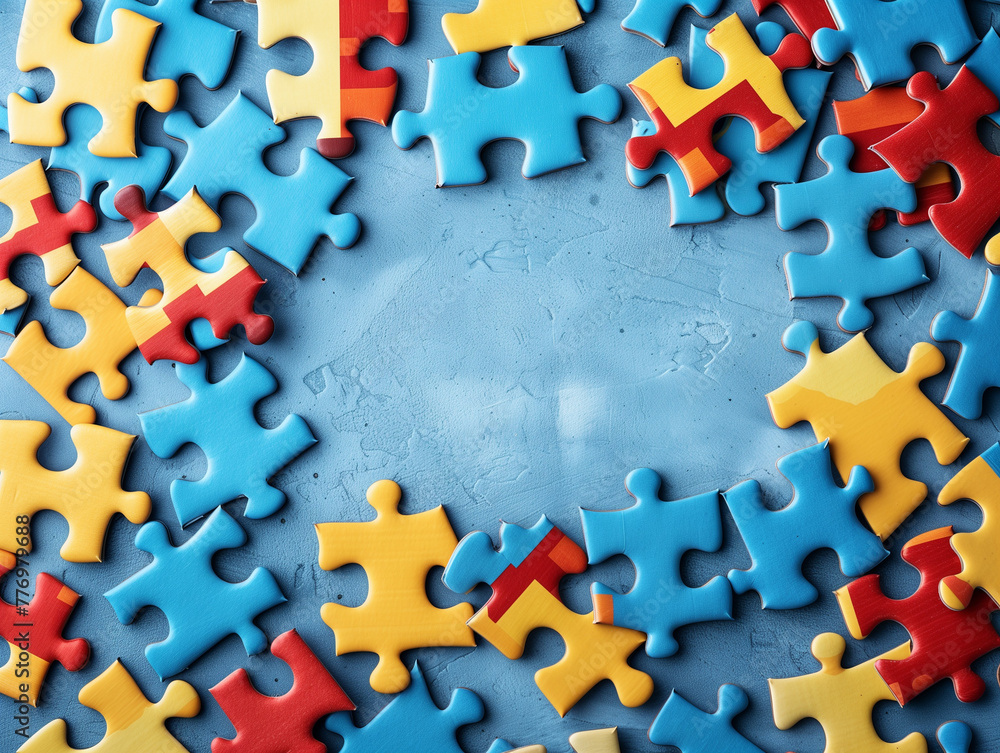 Obraz premium Framing Awareness: A Puzzle of Possibilities