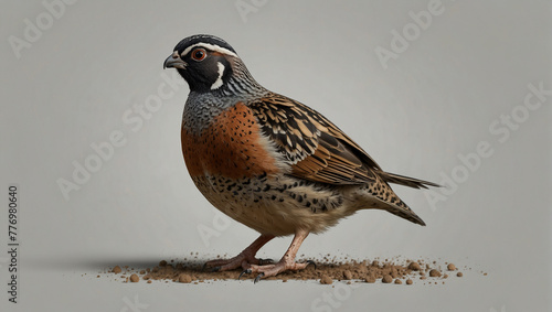quail  bird on transparent background photo