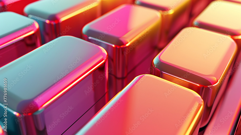Obraz premium AI art and 3D square background