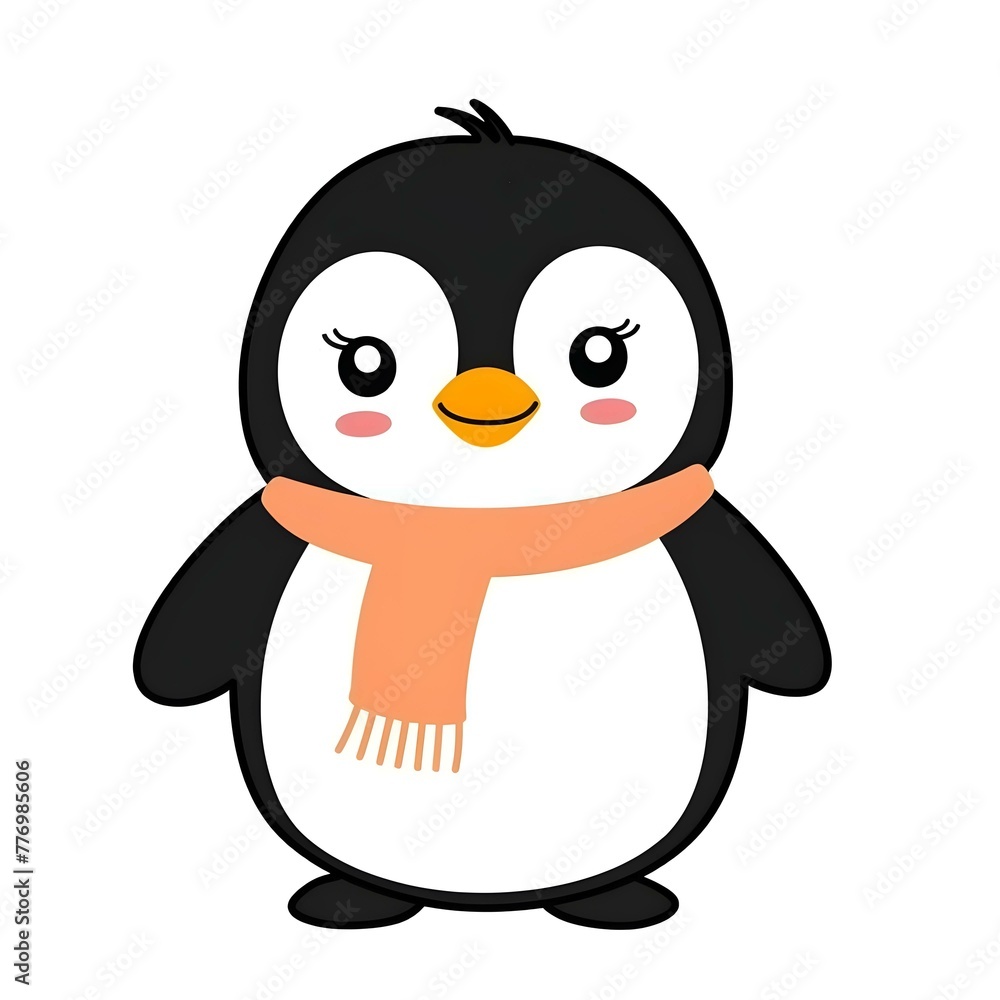 penguin cartoon isolated on white penguin cartoon isolated on white