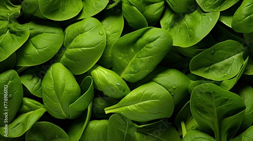 leaves baby spinach green