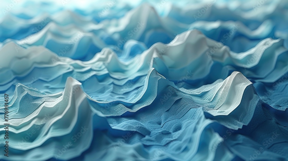 Obraz premium Close up of rugged mountain range with snow-capped peaks under clear sky