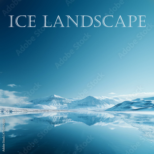 ice landscape lettering