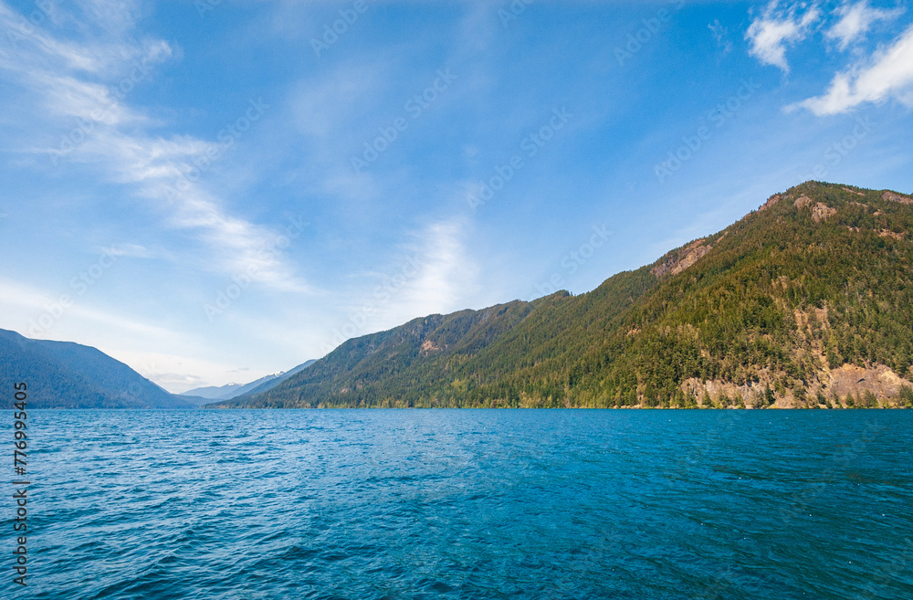 Lake Crescent at Olympic National Park, Lake in Washington State