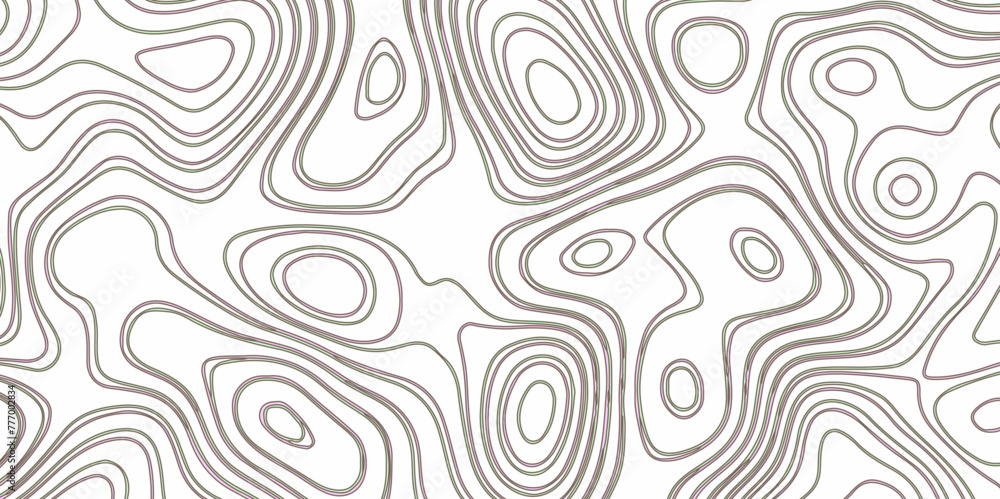 Abstract topography background. Blank detailed topographic contour map subtle. White vector background. Topographic geography wallpaper.