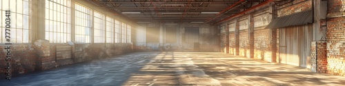 Industrial Elegance The Abandoned Factory Generative AI