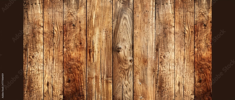 Aged Wooden Plank Wall Generative AI Aged Wooden Plank Wall Generative AI