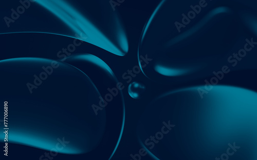 Dark Lagoon Blue Shiny Glowing Effects Abstract background design