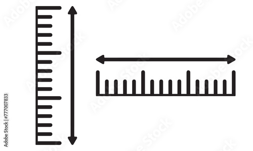 height icon vector design templates. Height logo concept.