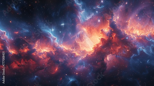 Nebula Dreams: Deep Space Credit Card Design