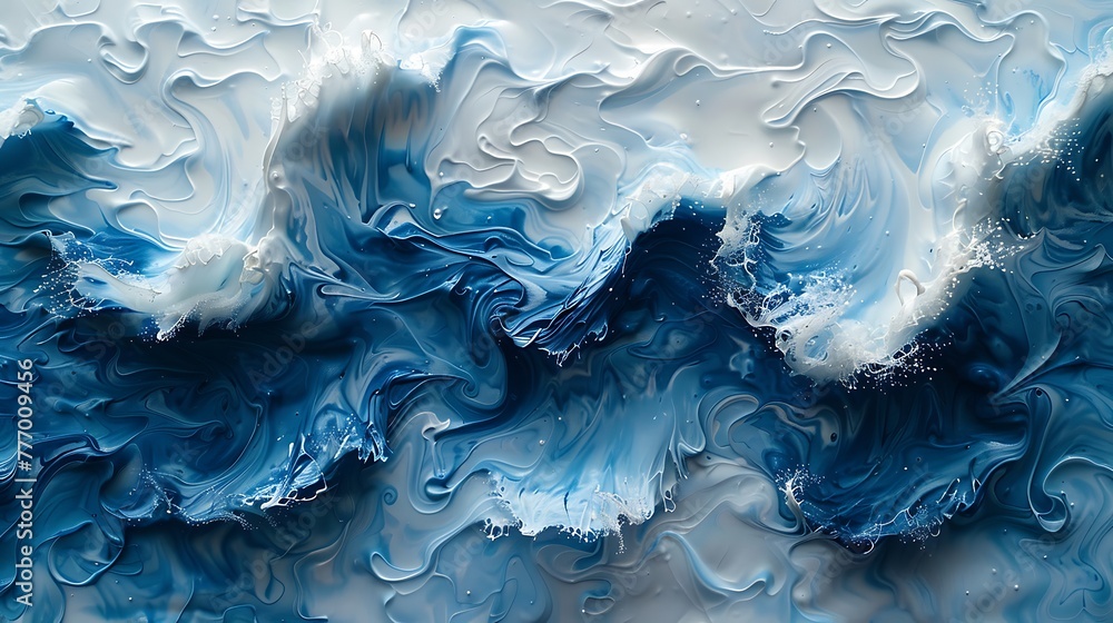 Brushstrokes of Power: Dynamic Sea-Inspired Credit Card