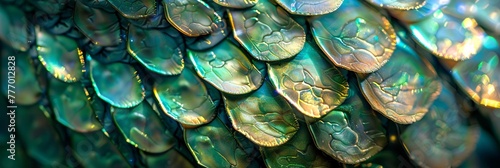 Vivid Opalescence The Art of Nature's Iridescent Scales Generative AI