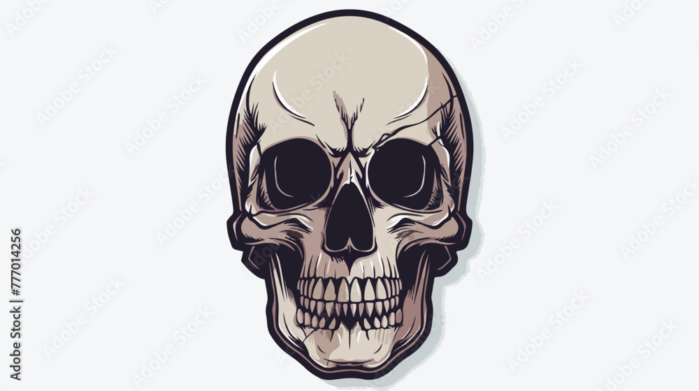 Illustration of skull icon stickertshirt print vector