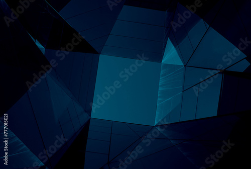 Dark Lagoon Blue Abstract Creative Background Design