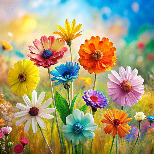 Colorful Beautiful Flowers 