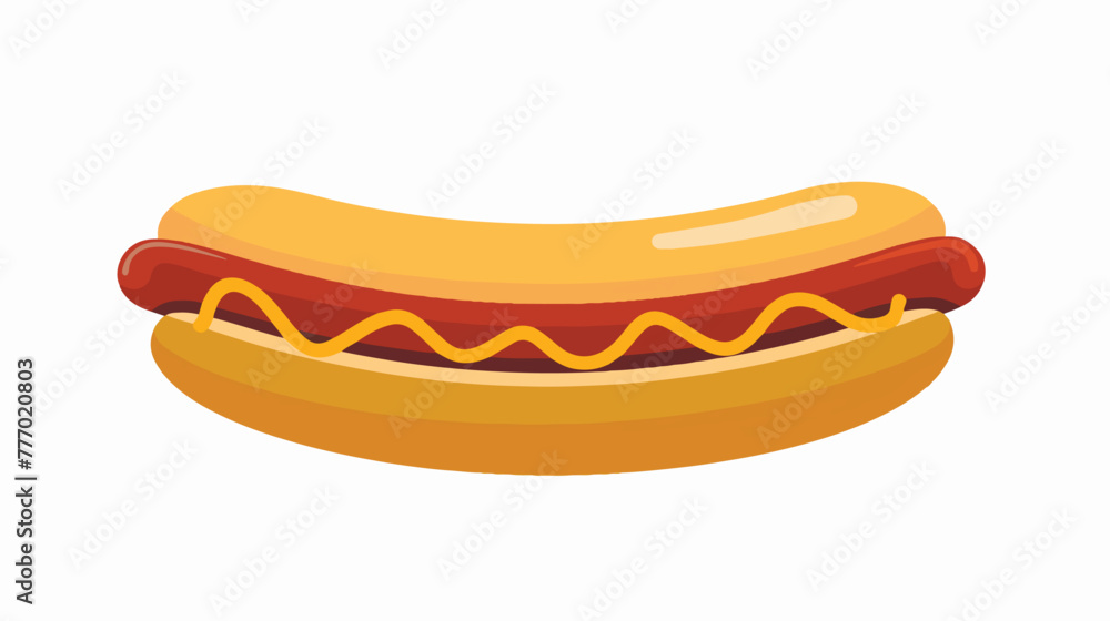 Hotdog Flat vector isolated on white background --ar