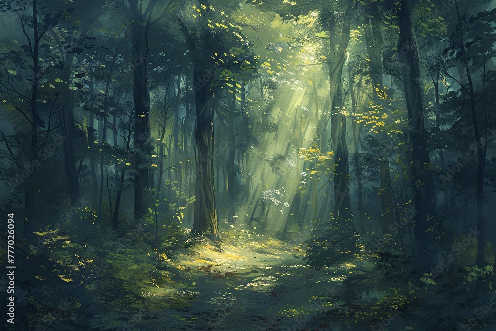The Enchanted Path A Journey Through the Whispering Woods Generative AI